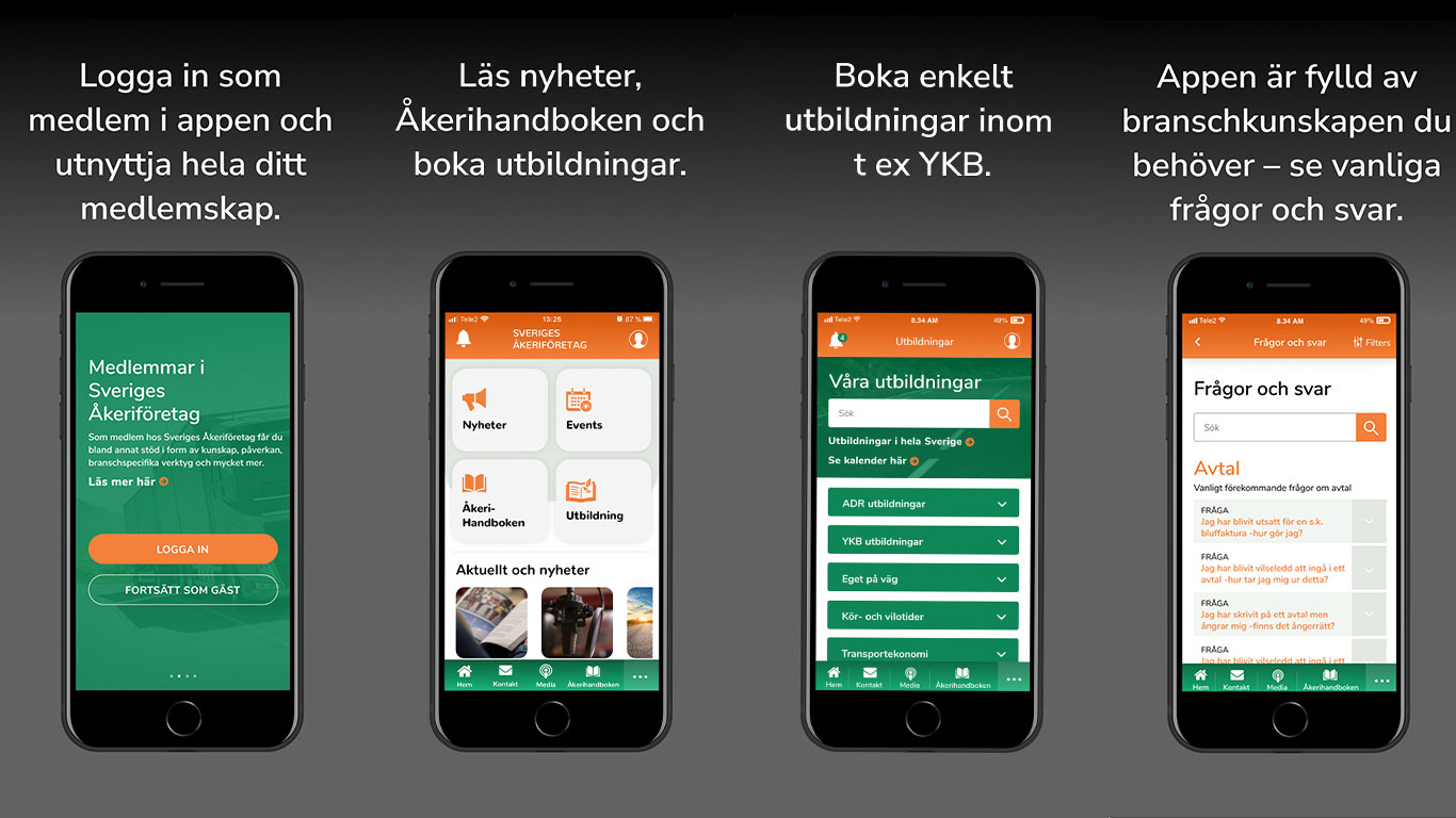 Sveriges Åkeriföretags app